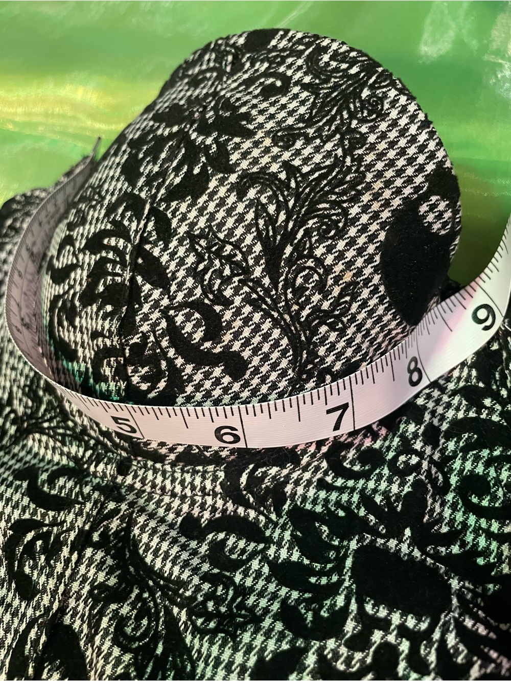 Black and White skull and damask Patterned Bustier Top - Picture 10 of 10
